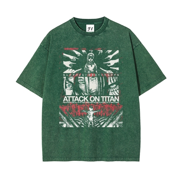 Vintage Oversized T-Shirt Attack on Titan