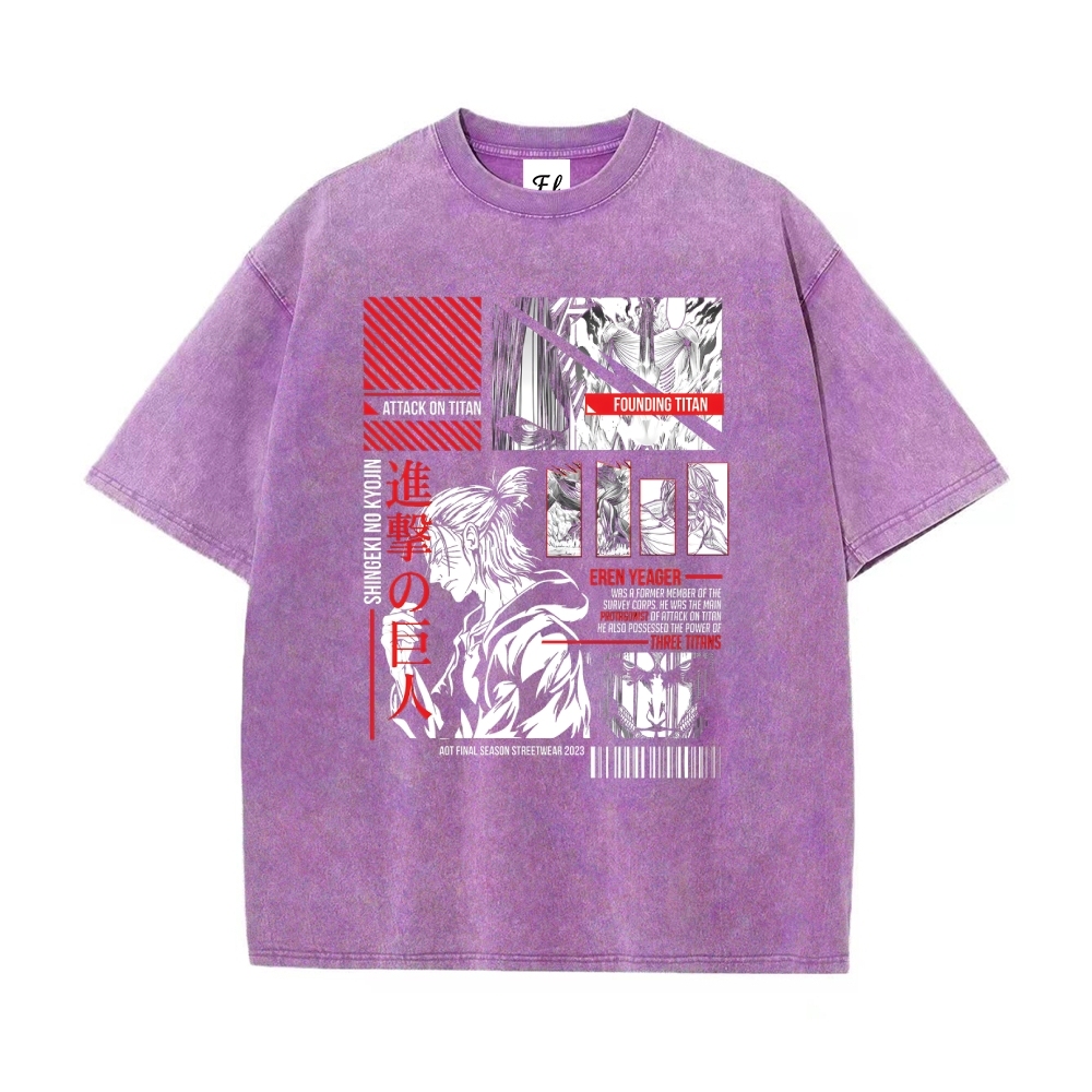Vintage Oversized T-Shirt Attack on Titan