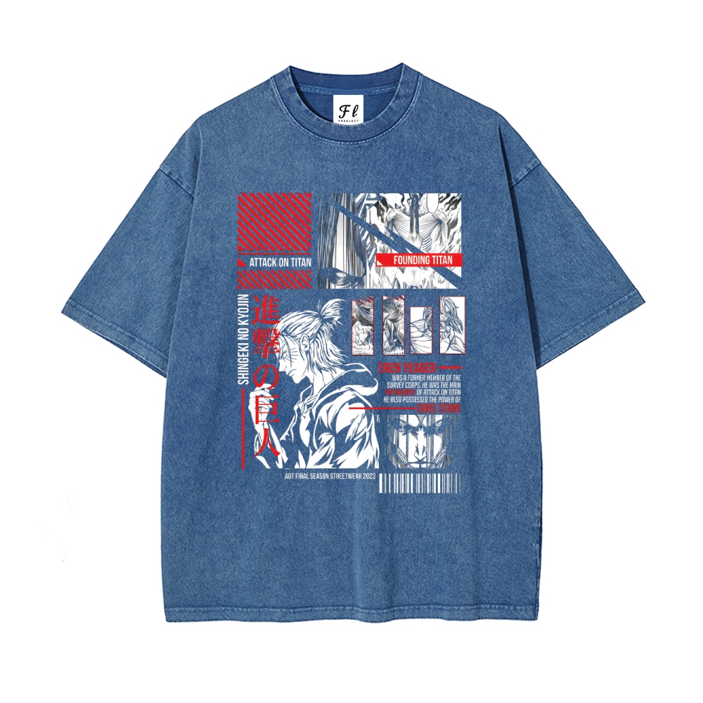 Vintage Oversized T-Shirt Attack on Titan