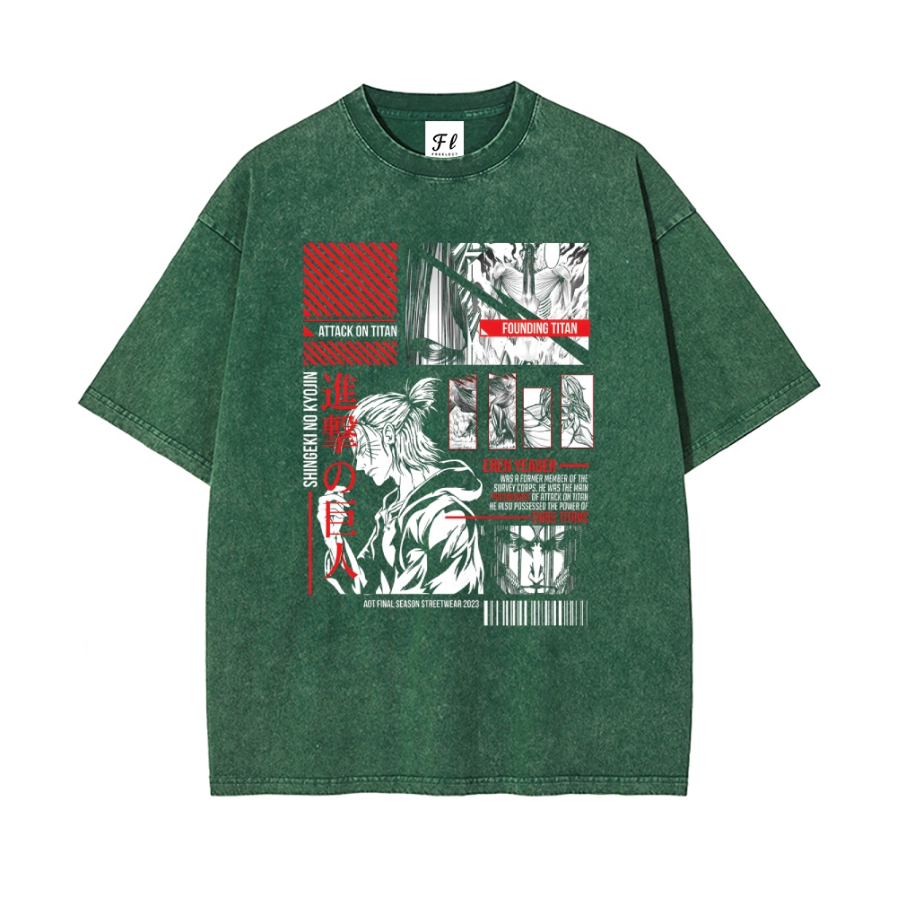 Vintage Oversized T-Shirt Attack on Titan