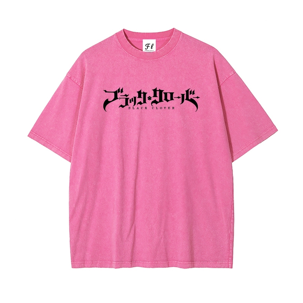 Vintage Oversized T-Shirt Black Clover