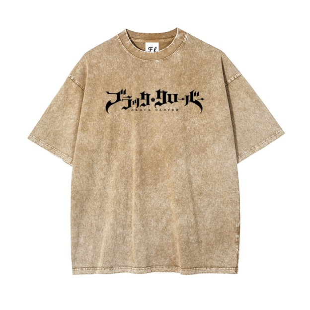 Vintage Oversized T-Shirt Black Clover