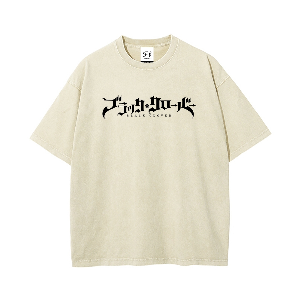 Vintage Oversized T-Shirt Black Clover
