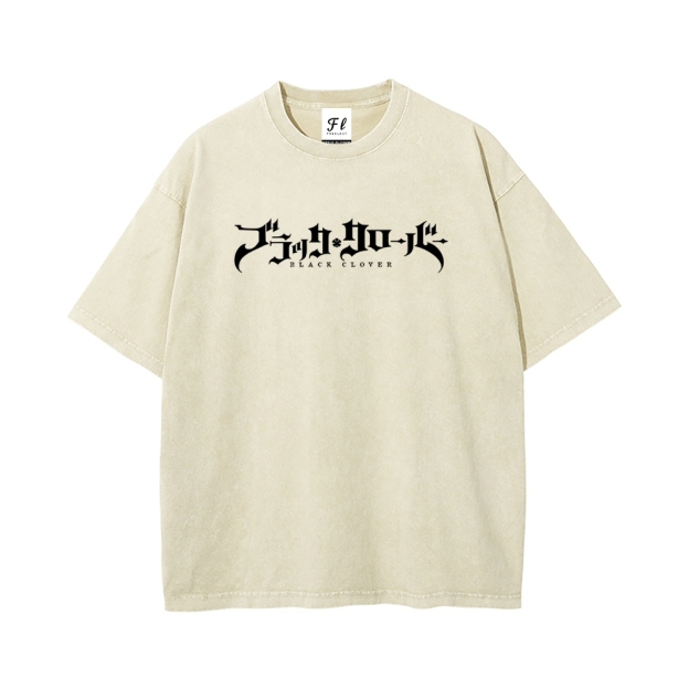 Vintage Oversized T-Shirt Black Clover