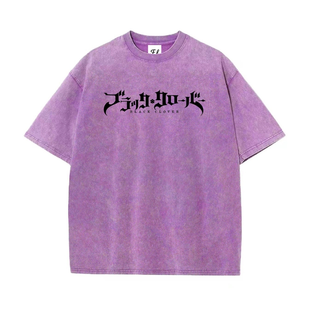 Vintage Oversized T-Shirt Black Clover