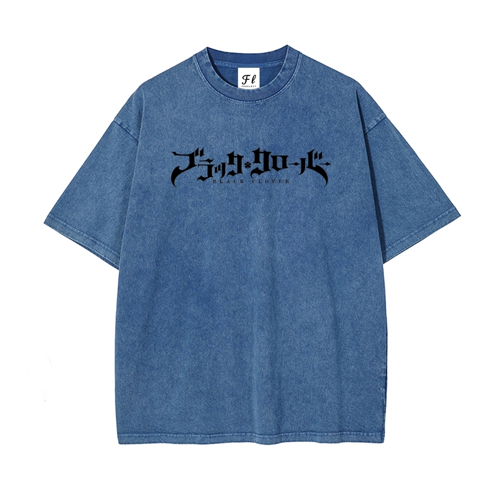 Vintage Oversized T-Shirt Black Clover