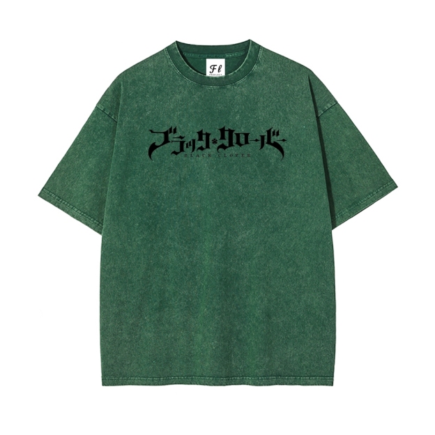 Vintage Oversized T-Shirt Black Clover