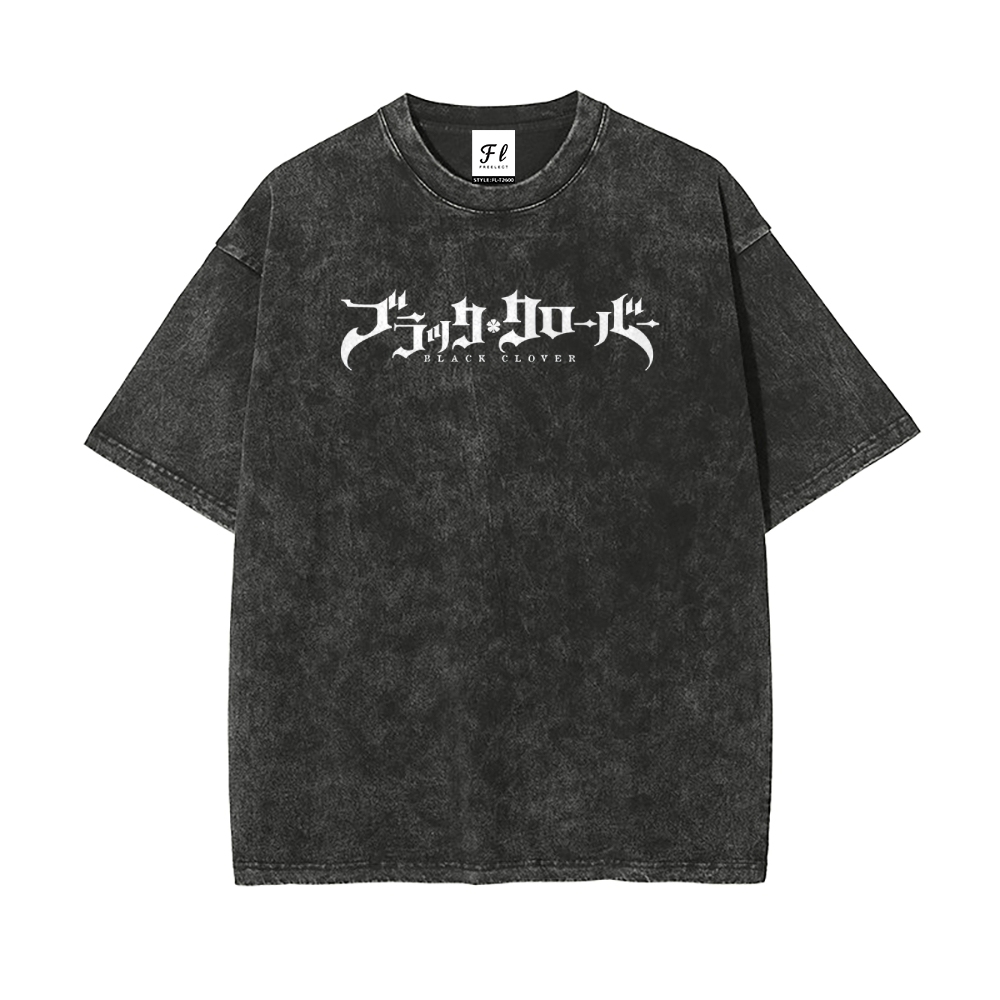 Vintage Oversized T-Shirt Black Clover