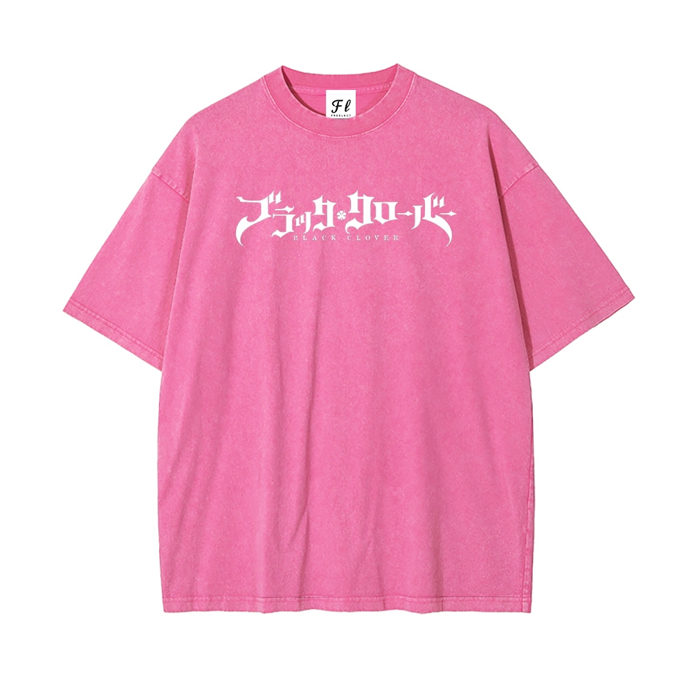 Vintage Oversized T-Shirt Black Clover