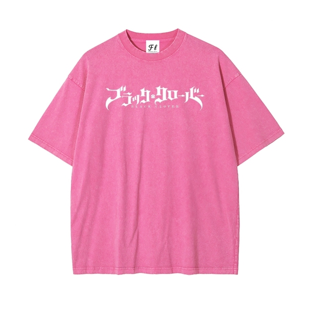 Vintage Oversized T-Shirt Black Clover