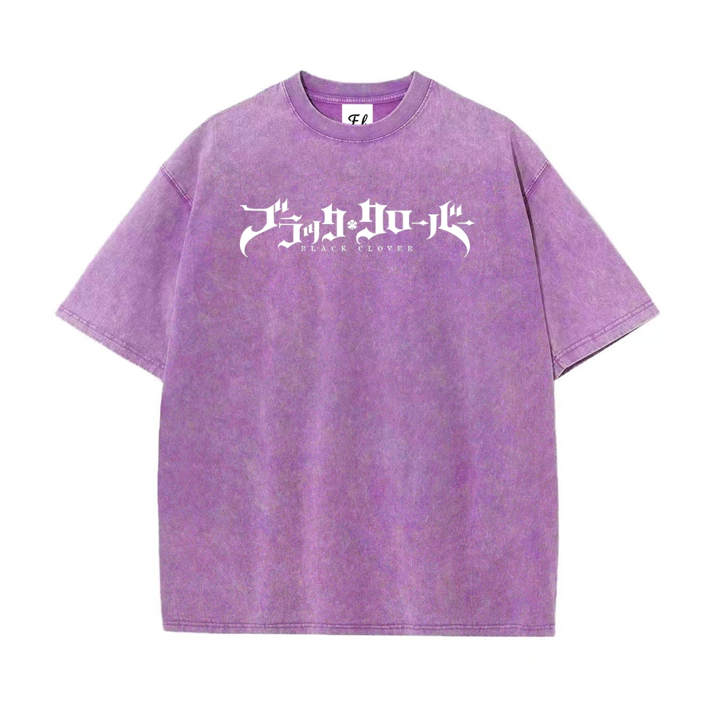 Vintage Oversized T-Shirt Black Clover