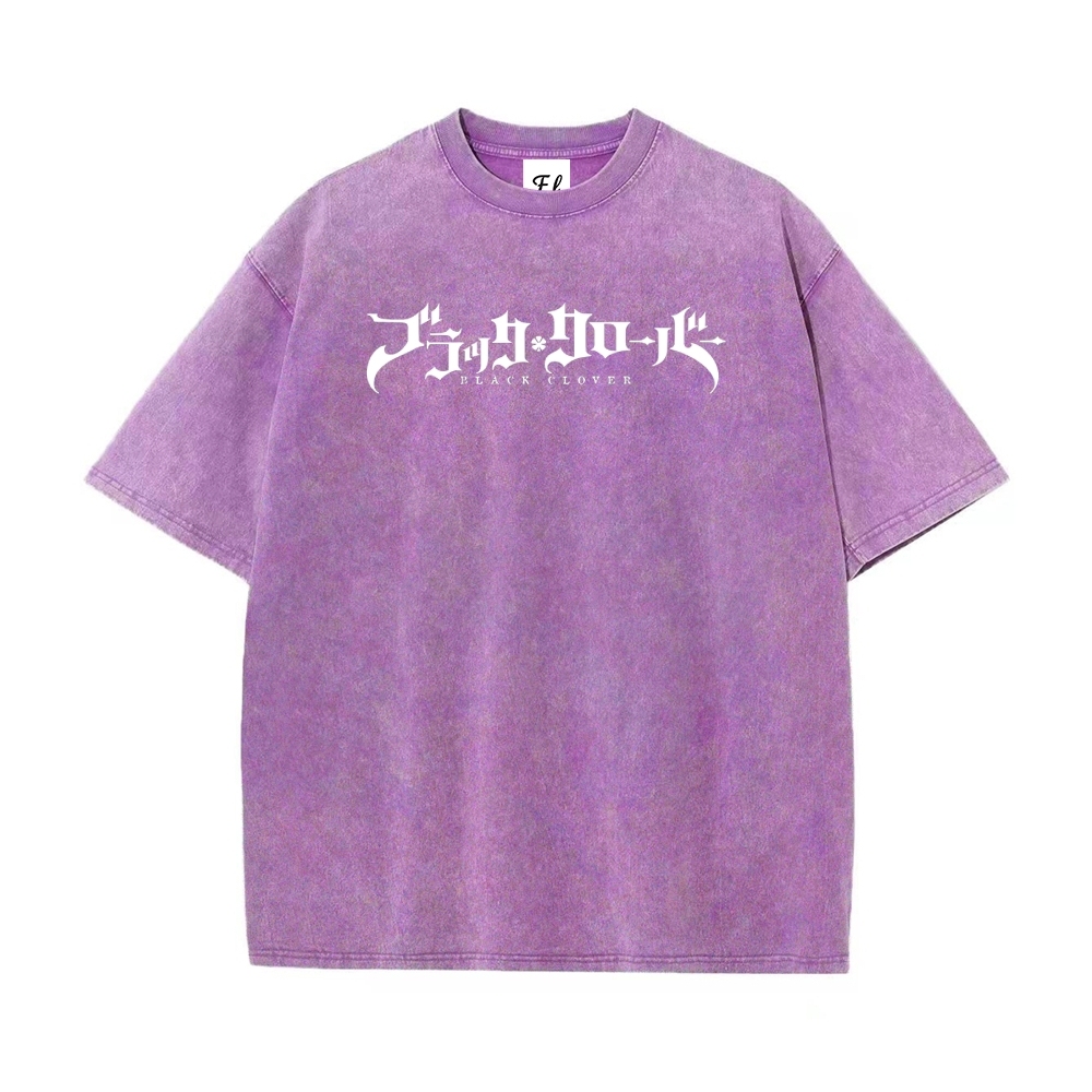 Vintage Oversized T-Shirt Black Clover