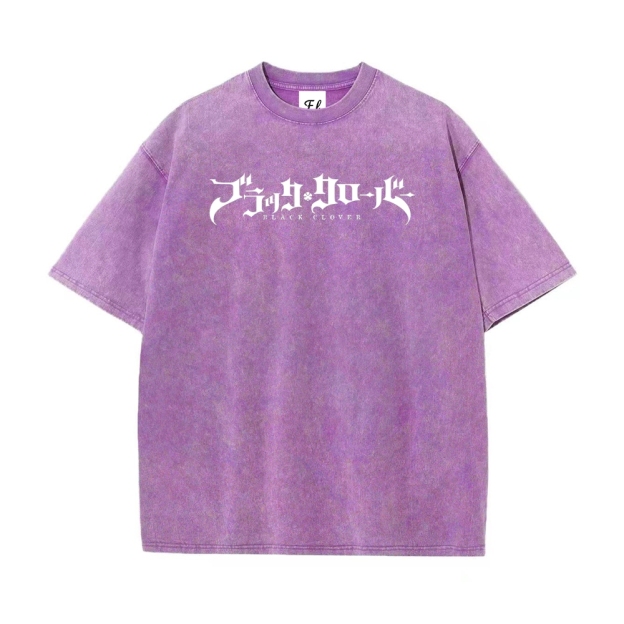 Vintage Oversized T-Shirt Black Clover