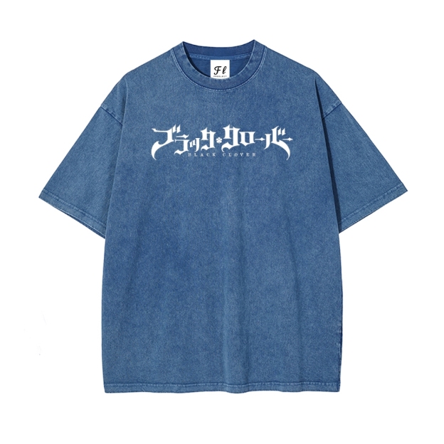 Vintage Oversized T-Shirt Black Clover