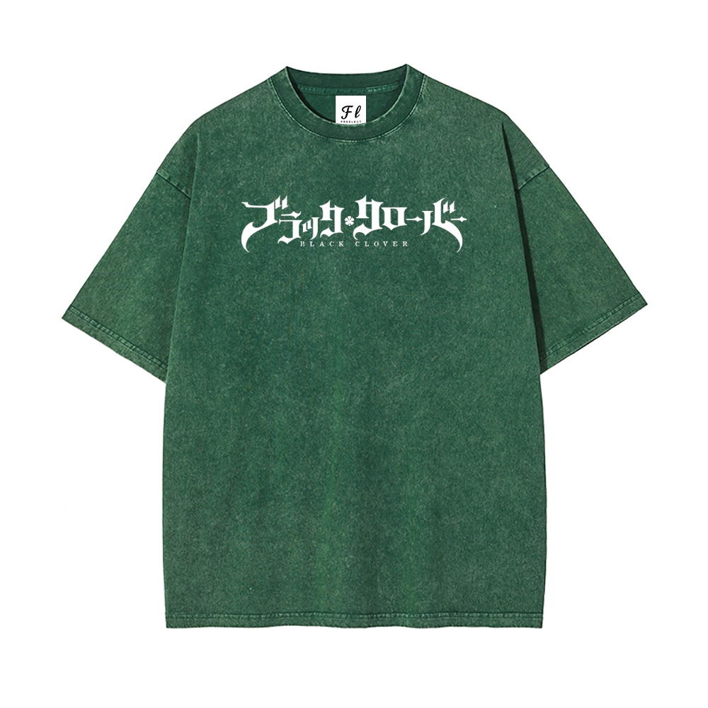 Vintage Oversized T-Shirt Black Clover