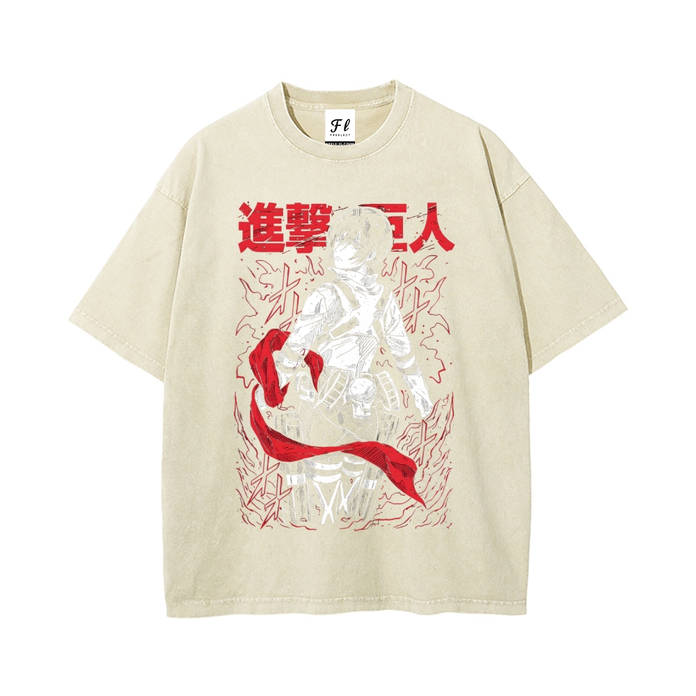 Vintage Oversized T-Shirt Attack On Titan Mikasa Ackerman
