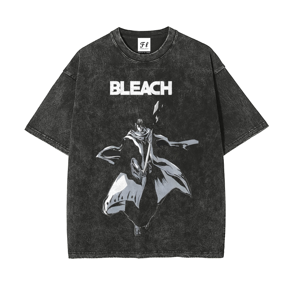 Vintage Oversized T-Shirt Bleach  Kurosaki Ichigo