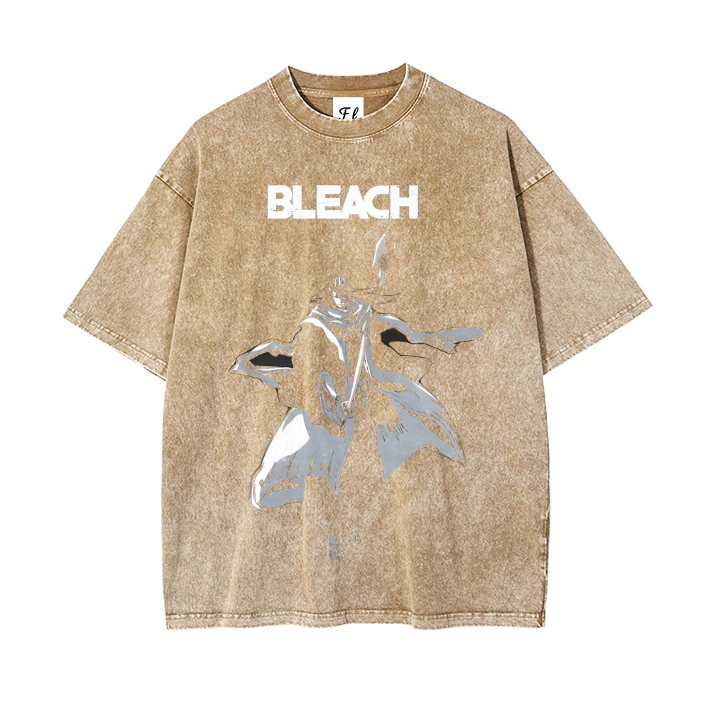 Vintage Oversized T-Shirt Bleach  Kurosaki Ichigo