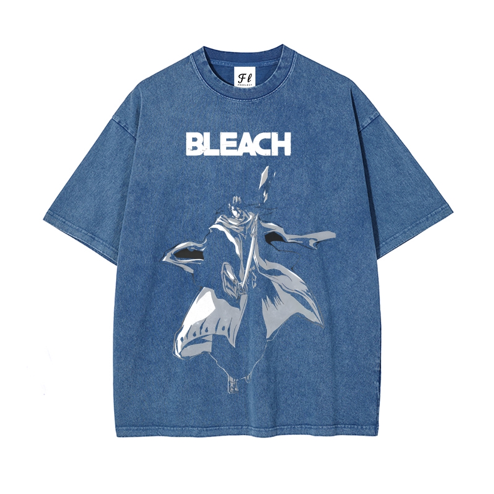 Vintage Oversized T-Shirt Bleach  Kurosaki Ichigo