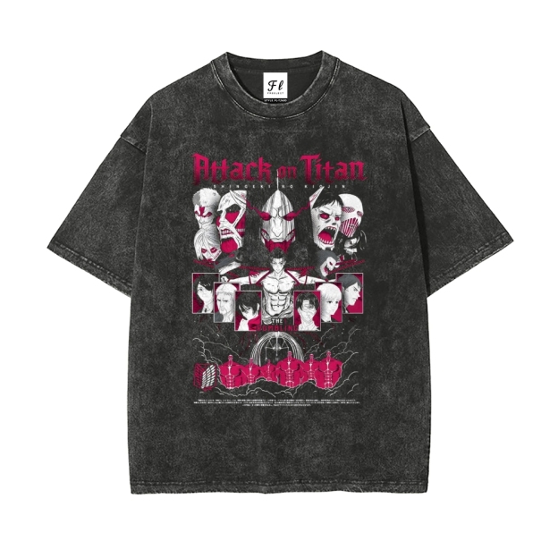 Vintage Oversized T-Shirt Attack On Titan