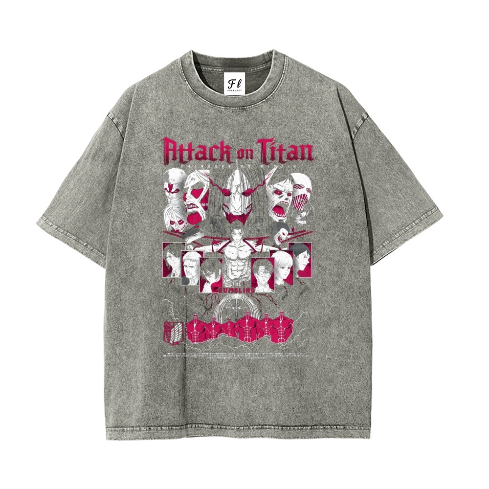 Vintage Oversized T-Shirt Attack On Titan