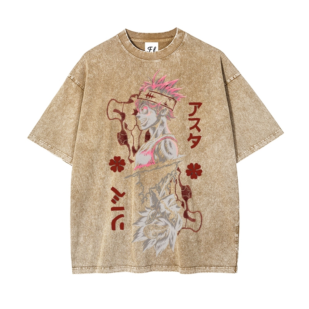 Vintage Oversized T-Shirt Black Clover