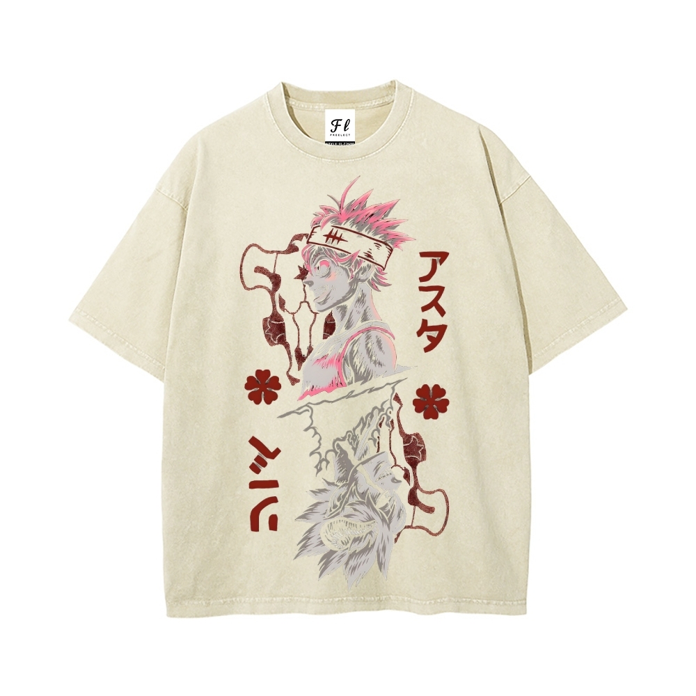Vintage Oversized T-Shirt Black Clover