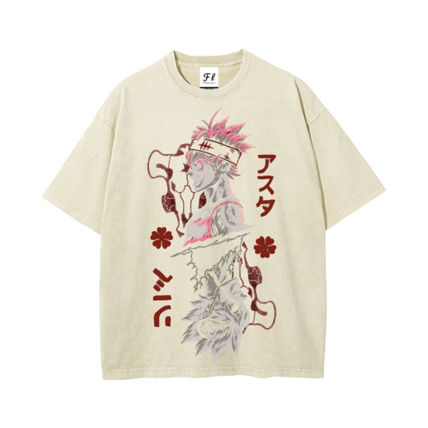 Vintage Oversized T-Shirt Black Clover