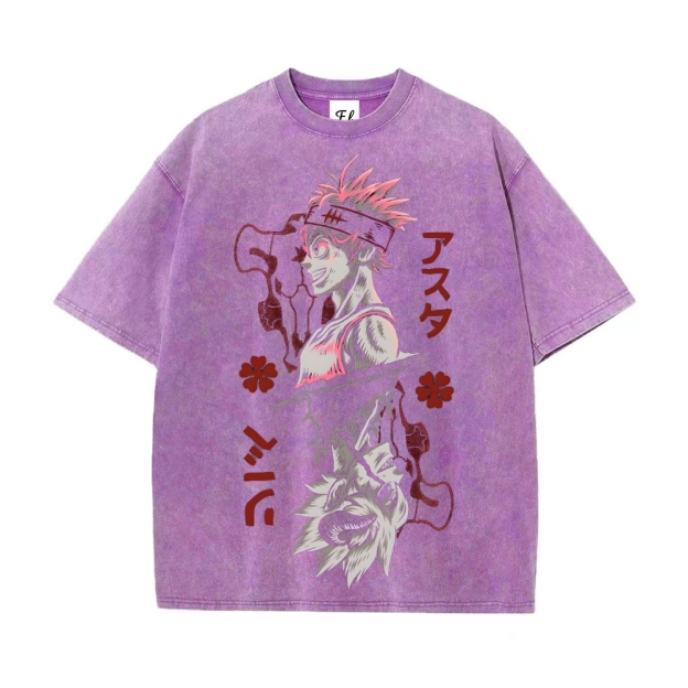 Vintage Oversized T-Shirt Black Clover