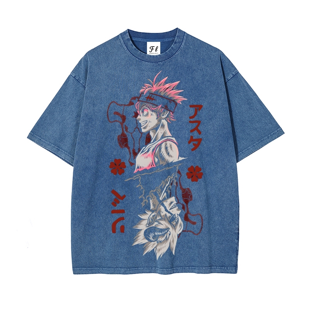 Vintage Oversized T-Shirt Black Clover