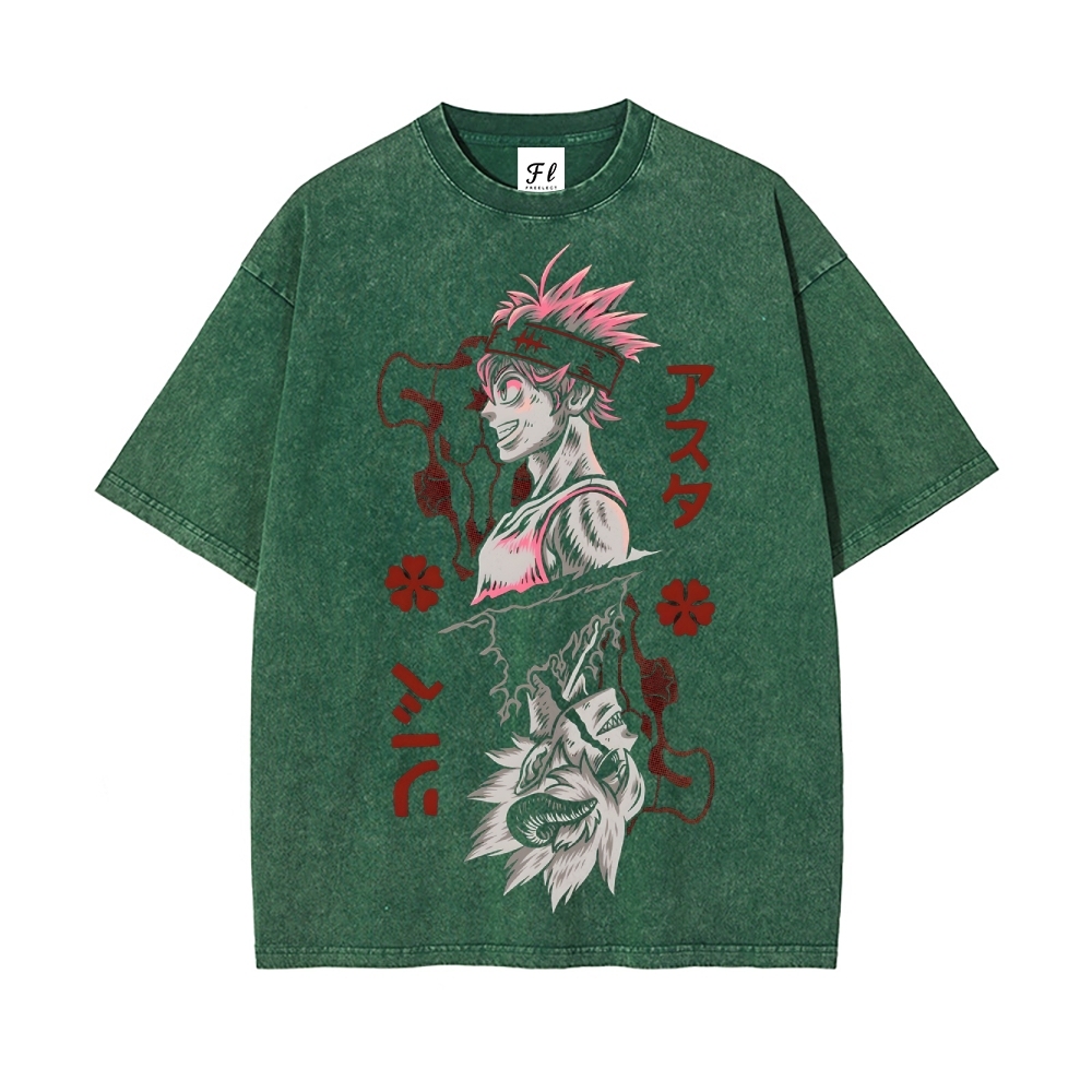 Vintage Oversized T-Shirt Black Clover