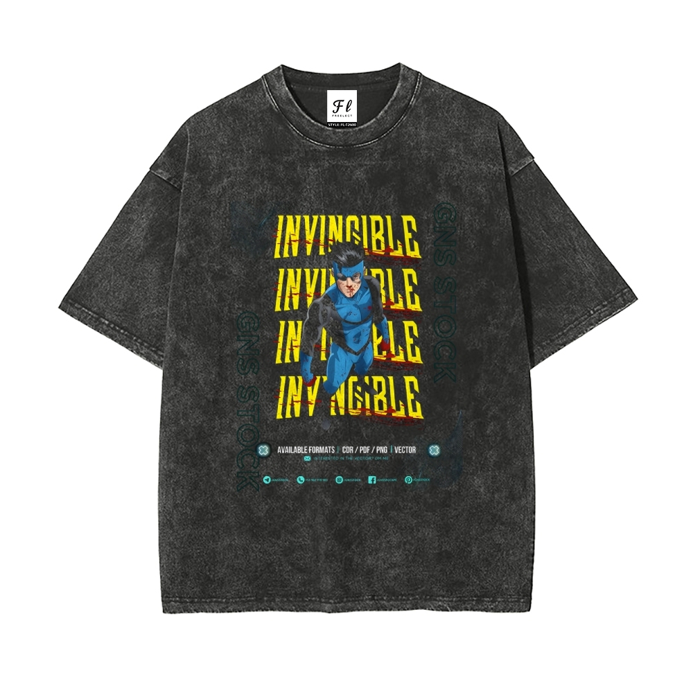 Vintage Oversized T-Shirt Invincible