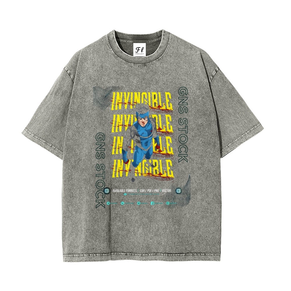 Vintage Oversized T-Shirt Invincible
