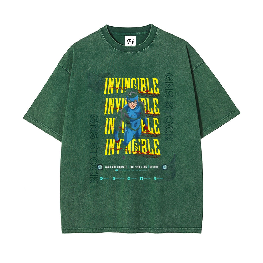 Vintage Oversized T-Shirt Invincible