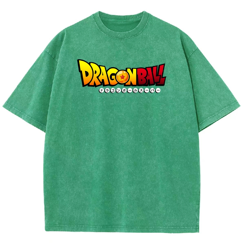 Dragonball DTG Printed 250GSM Washed T Shirts