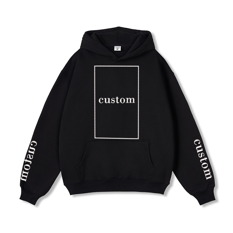 350gsm Solid Colors Customed Embroidery Hoodie For Unisex