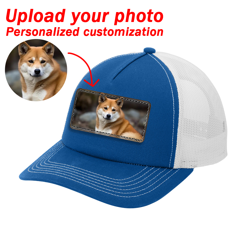 Custom Prints/Embroidery with Your Photos Custom Dog Photo– Personalized Gifts Baseball Cap Hat