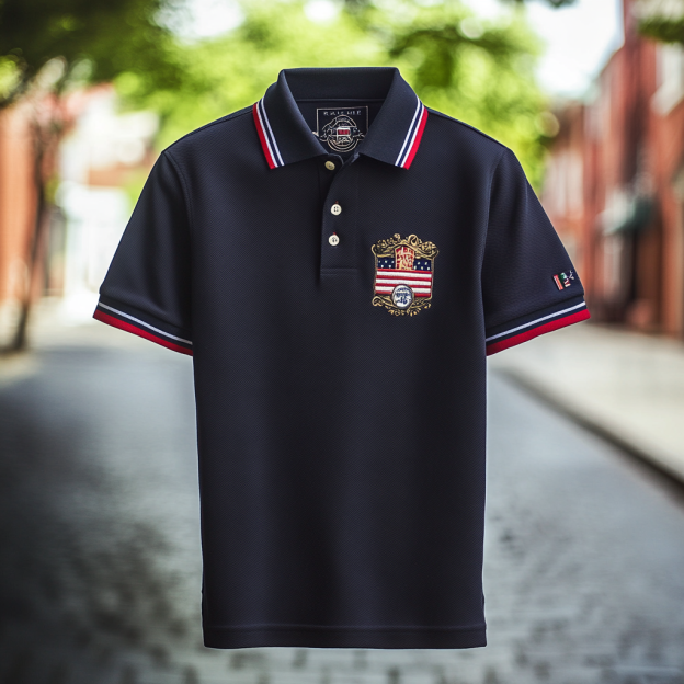 Custom Personalized Luxe Exclusive Design Embroidery & Print Business Casual Vacation Short-Sleeved Polo Shirt