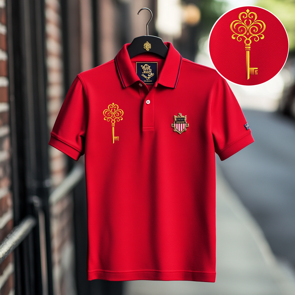 Custom Personalized Luxe Exclusive Design Embroidery & Print Business Casual Vacation Short-Sleeved Polo Shirt