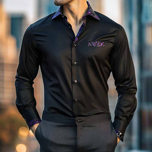Custom Personalized Luxe Exclusive Design Embroidery & Print Business Casual Vacation Shirt