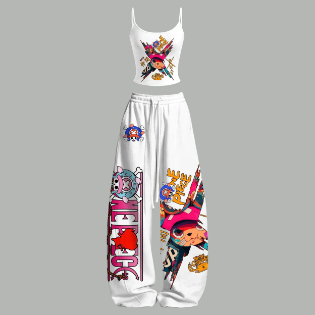 One Piece Top & Elasticated Trousers Two-Piece Set