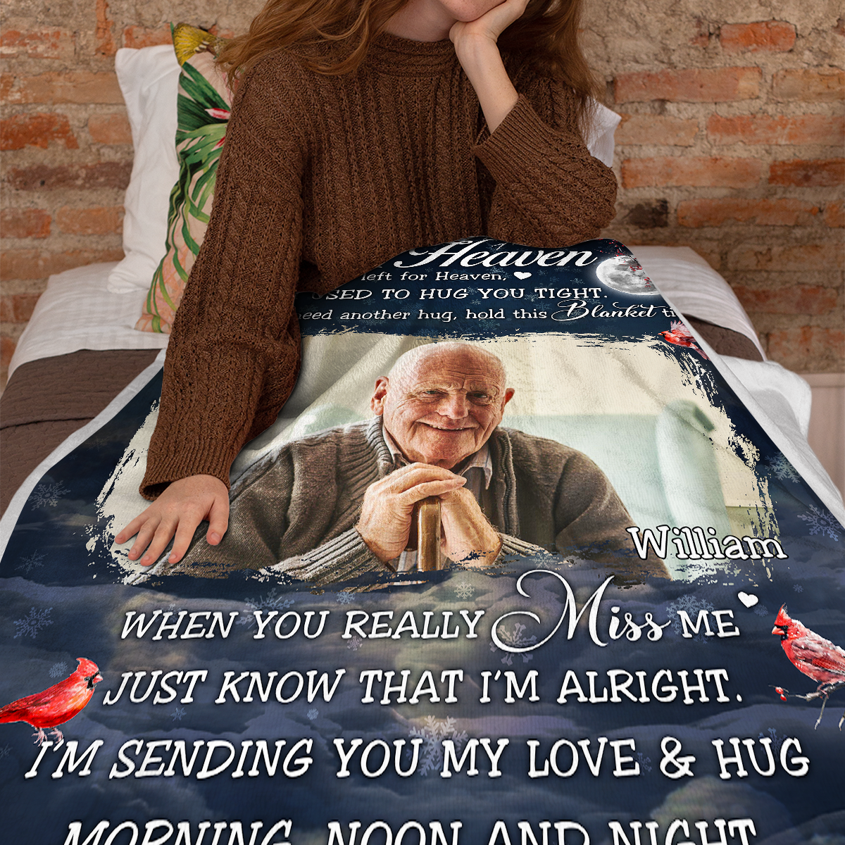 Personalized Photo Blanket - Gifts For Memorial