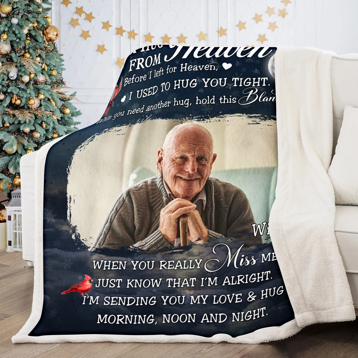 Personalized Photo Blanket - Gifts For Memorial