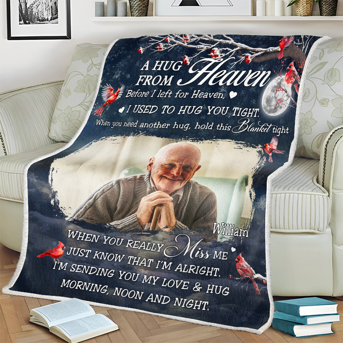 Personalized Photo Blanket - Gifts For Memorial