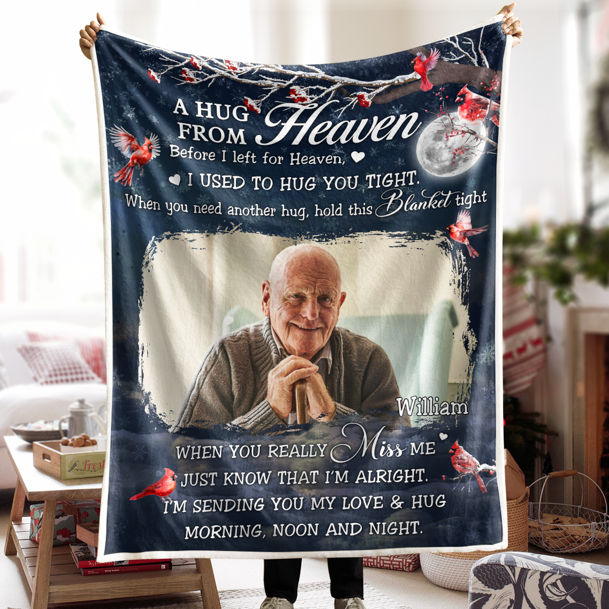 Personalized Photo Blanket - Gifts For Memorial
