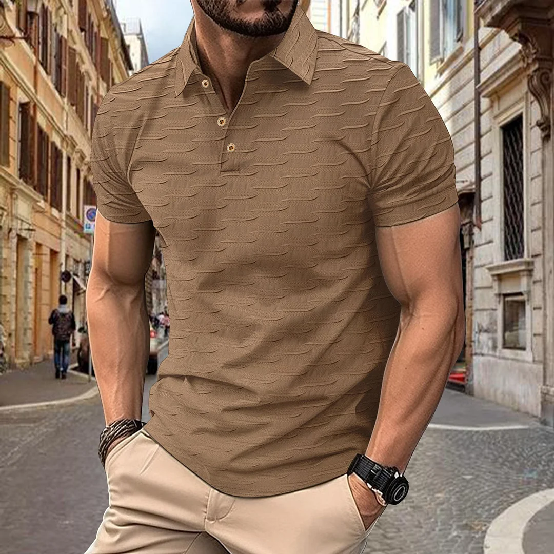 Custom Personalized Luxe Exclusive Design Embroidery & Print Business Casual Vacation Short-Sleeved Polo Shirt
