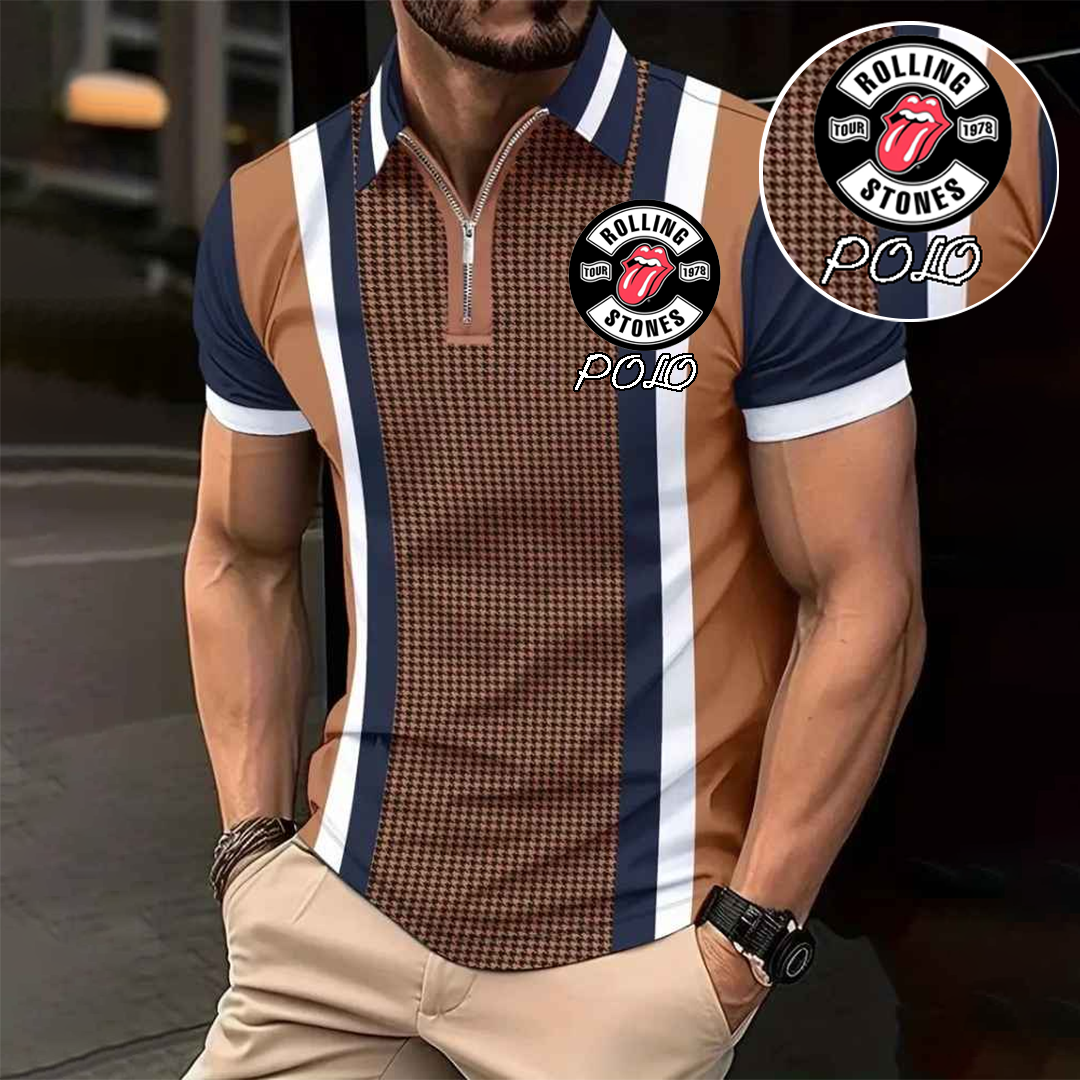 Custom Personalized Luxe Exclusive Design Embroidery & Print Business Casual Vacation Short-Sleeved Polo Shirt