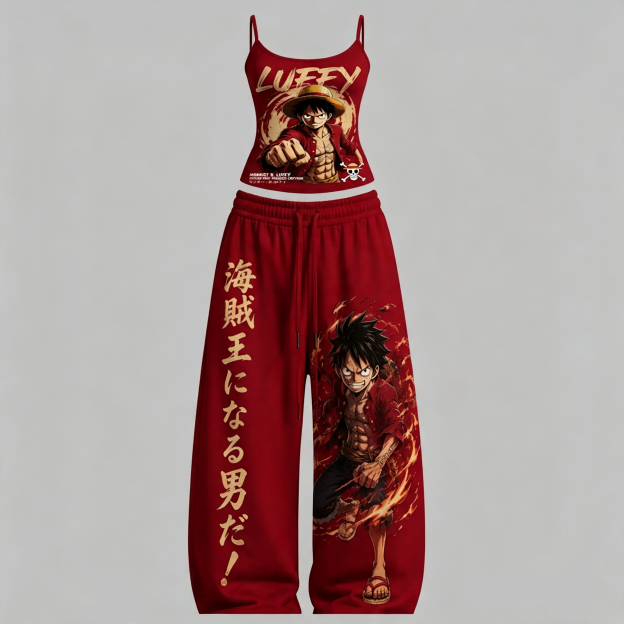 One Piece Top & Elasticated Trousers Two-Piece Set