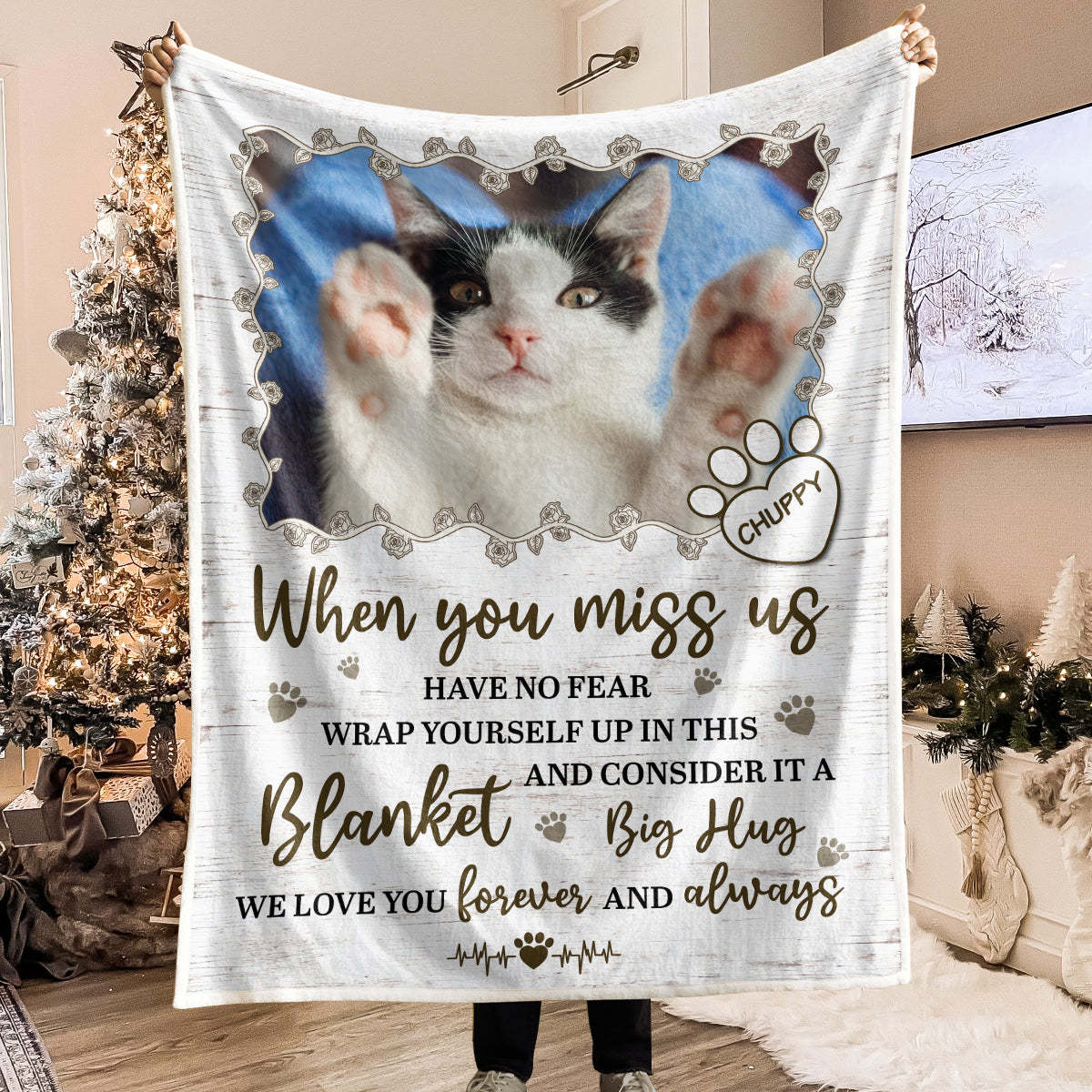 Personalized Photo Blanket - Gifts For Memorial