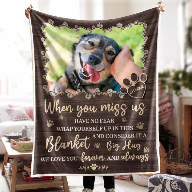 Personalized Photo Blanket - Gifts For Memorial